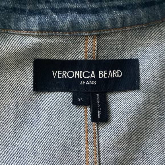 Veronica Beard NWOT Dahl Striped Jean Jacket, Size XS - Picture 16 of 16